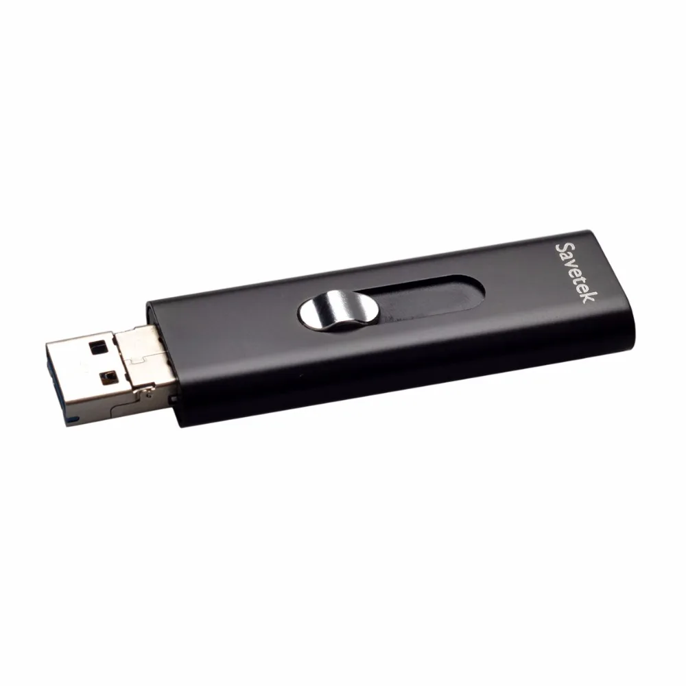 Savetek 2 в 1 USB флэш-накопитель 8 ГБ Micro USB скрытый шпионский Цифровой диктофон для Android смартфон 192 кбит/с черный