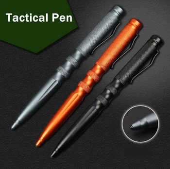 

Portable Tactical Pen Self Defense weapons Glass Breaker Aluminum Alloy EDC Tool For Outdoor Camp Emergency Kit Ball Point Pen