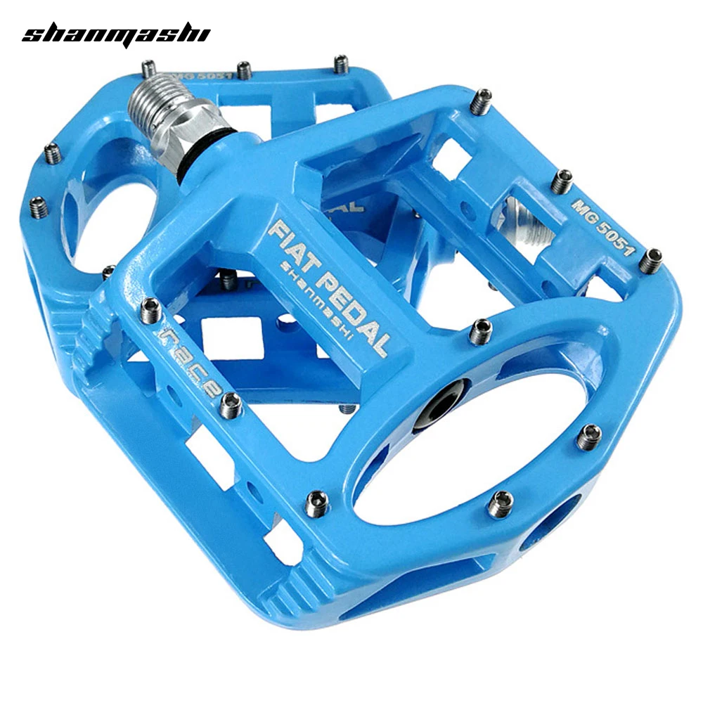 

Shanmashi MG5051 Paired Flat Bicycle Pedals Ultralight Cycling Racing Anti-Slip Lightweight Magnesium Alloy Pedals Bicycle Parts