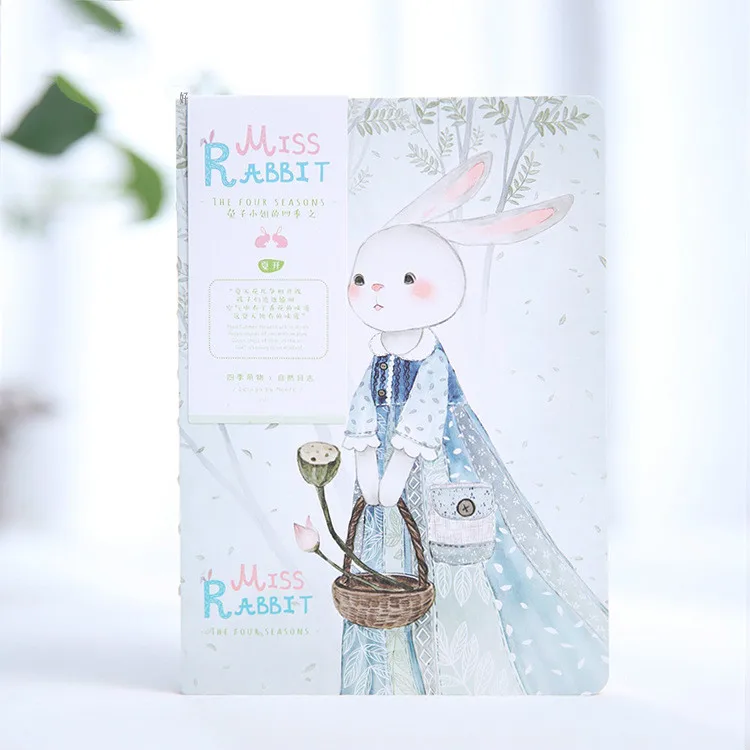 Эта красивая книга Новый Блокнот Miss Rabbit four hand book 2017. Подарочные канцелярские
