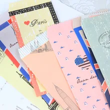 Sobres Vintage de la serie de la marina de Europa para niños, sobres de papel para invitación, fiesta, boda, papelería para estudiantes, 20 unids/lote