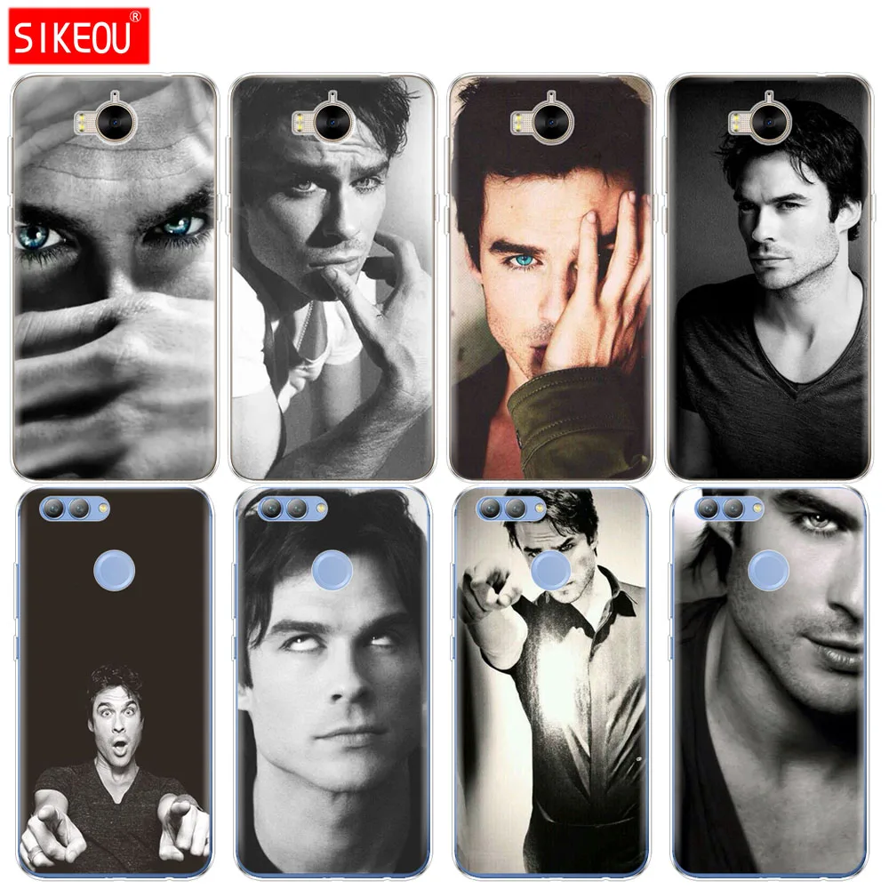 

Silicone phone Cover Case for huawei Y3 Y6 Y5 2 II 2017 nova 2s 2 LITE plus The Vampire Diaries Ian Somerhalder