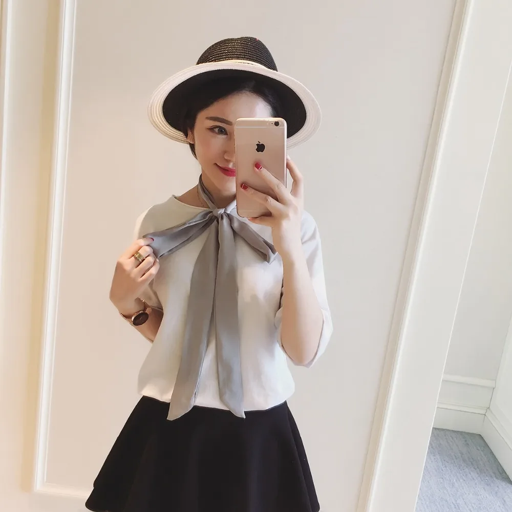 

2016 fashion za spring and autumn long narrow strip rectangular small towels small silk cravate tie silk scarf women cravat