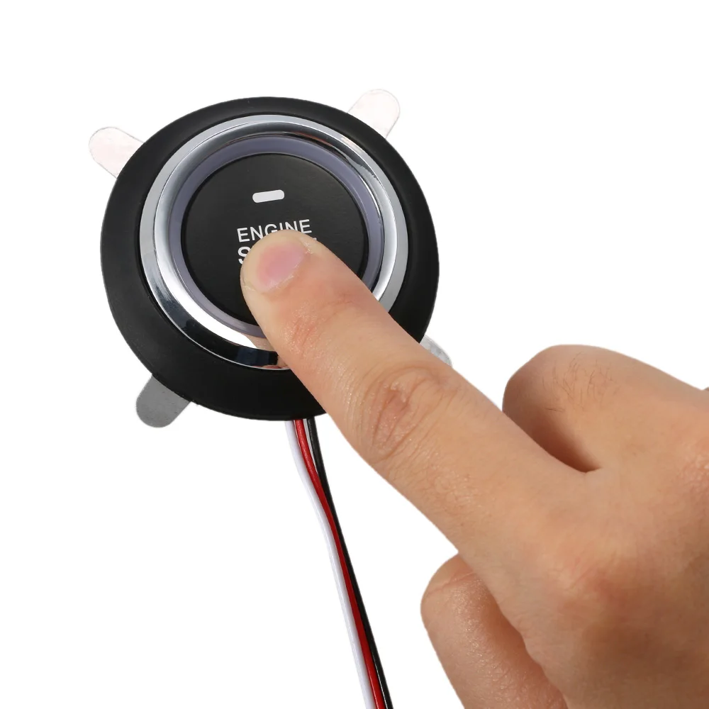 Auto Car Alarm Engine Starline Push Button Start Stop RFID Lock Ignition Switch Keyless Entry System Starter Anti-theft System