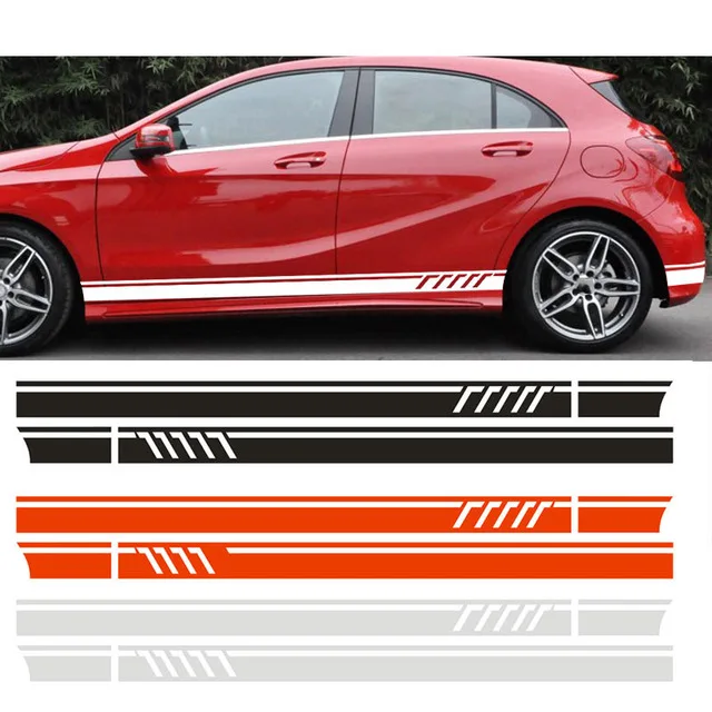 Автомобиль для Mercedes Benz A Class W176 A45 AMG W117 C117 X117 CLA боковая полоска юбка на крышу и