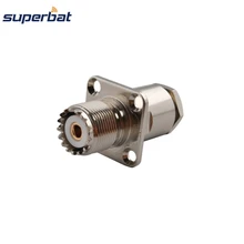 Superbat 10 шт. Разъем RF UHF зажим гнездо с фланцем/панель крепление для RG8, RG214, RG213, LMR400 кабель