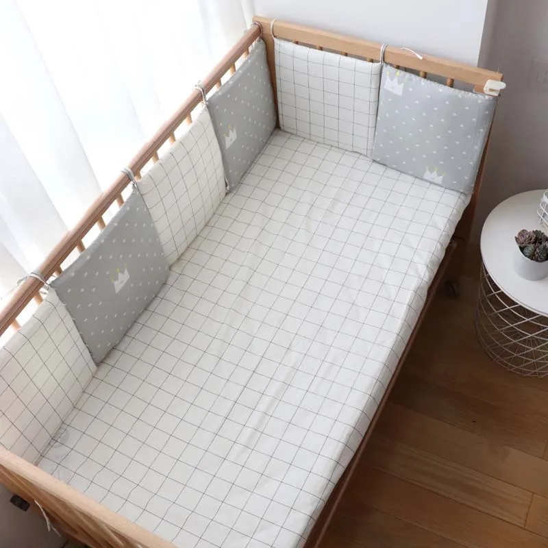 

Baby Bumpers In The Crib For Newborns Nordic Cute Cartoon Pattern Crib Protector For Kids Baby Room Decoration 30x30cm 6Pcs Lot