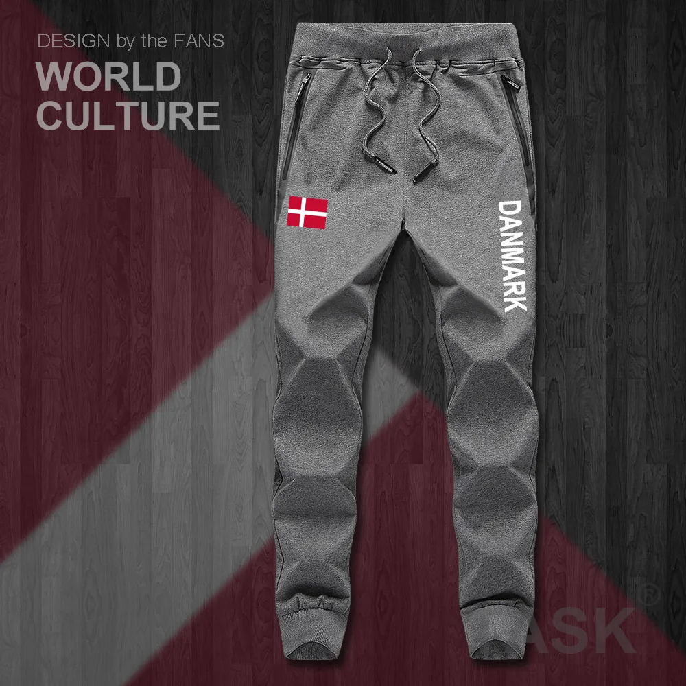 Дания Датский Danmark DK DNK мужские брюки бегунов комбинезон спортивные штаны Фитнес флис тактические повседневные Нация Страна