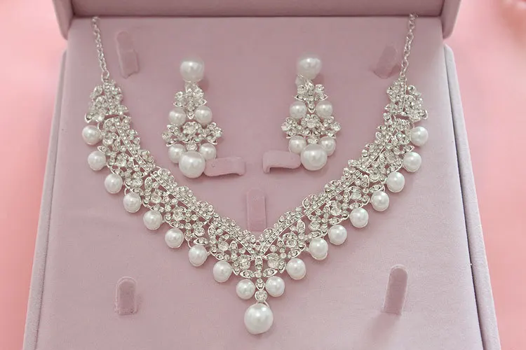 Pearl Wedding Bridal Jewelry Set