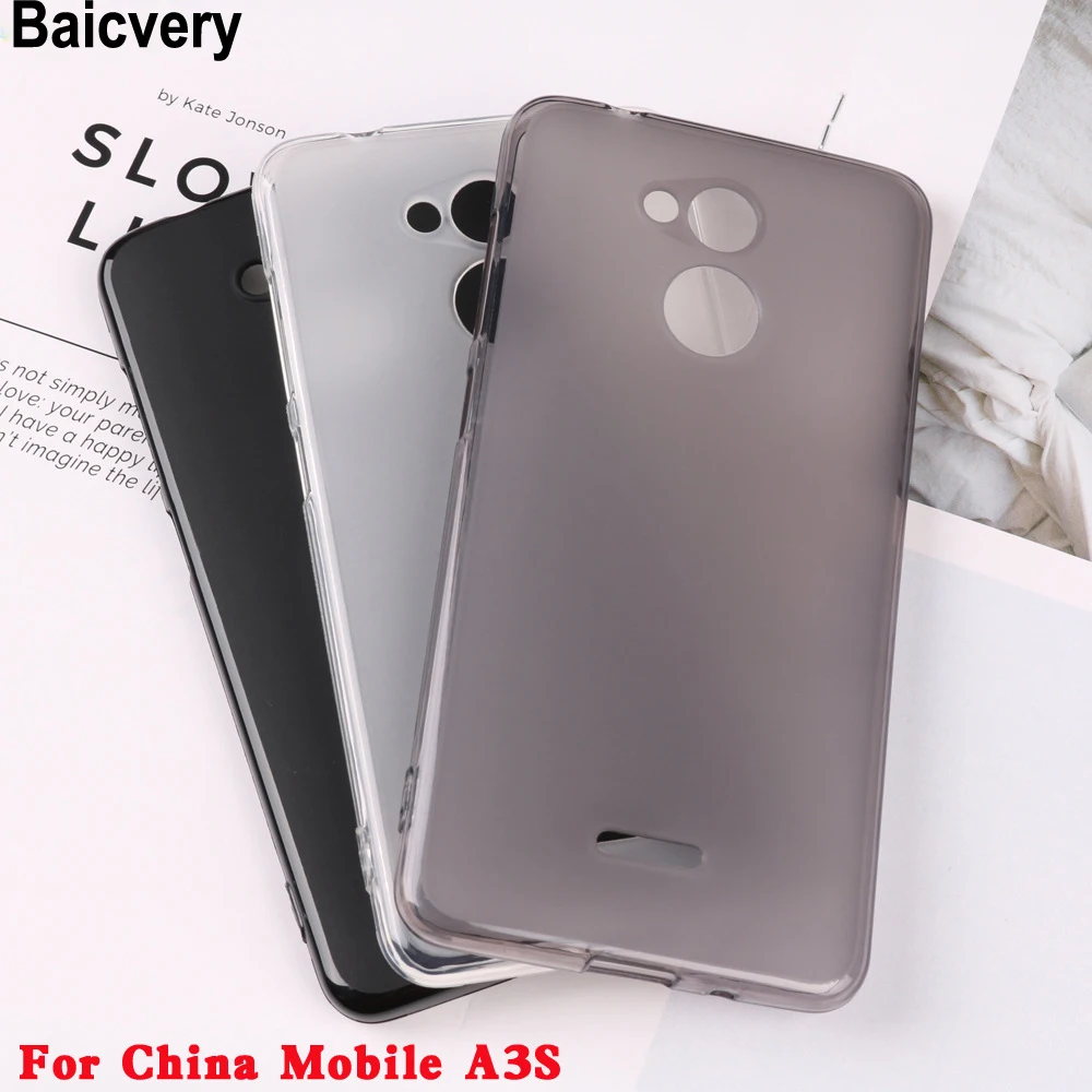 

Soft Silicon TPU Back Case for China Mobile A3S 5.2 inchAnti Skid Shell Cover for Chinamobile A3S a3s
