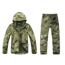 Professional Outdoor Breathable Hunting Clothes Waterproof Ruins Camouflage Hunting Jacket Suits for Hunter breathable jungle bionic camo clothes wild hunting suits for hunter oem factory