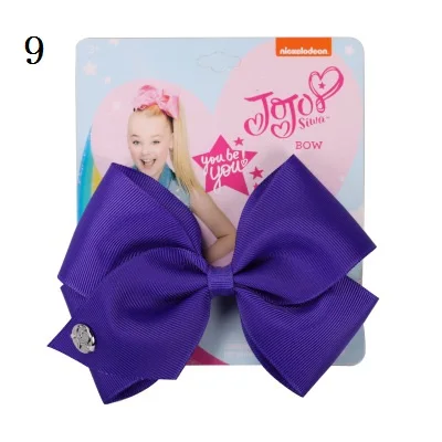 " фирма JOJO Bow зажим для волос для девочек Дети ручной Сива девичий аксессуар для волос 35 цветов заколки-бантики аксессуары для волос - Цвет: picture color