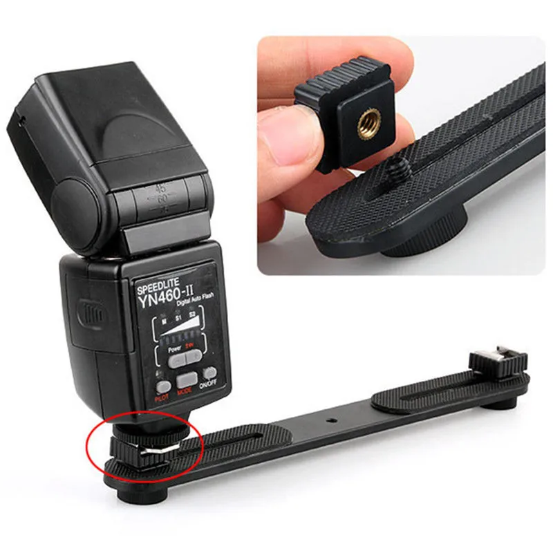 

Flash Hot Shoe Mount Adapter of 1/4" Screw Thread for Studio Light Stand Tripod For Canon 580EX II/580EX/550EX/540EZ 1pc