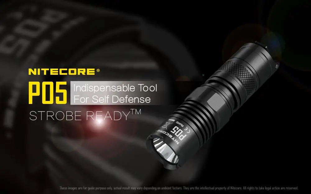 Бесплатная доставка NITECORE P05 460 люменов CREE XM L2 U2 белый свет шестерни
