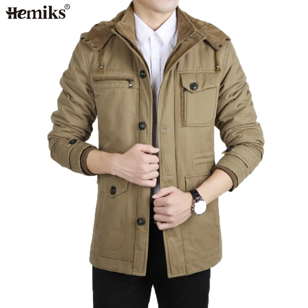 Hemiks High Quality Winter Jacket Men's Brand 2016 Warm Thicken Coat ...