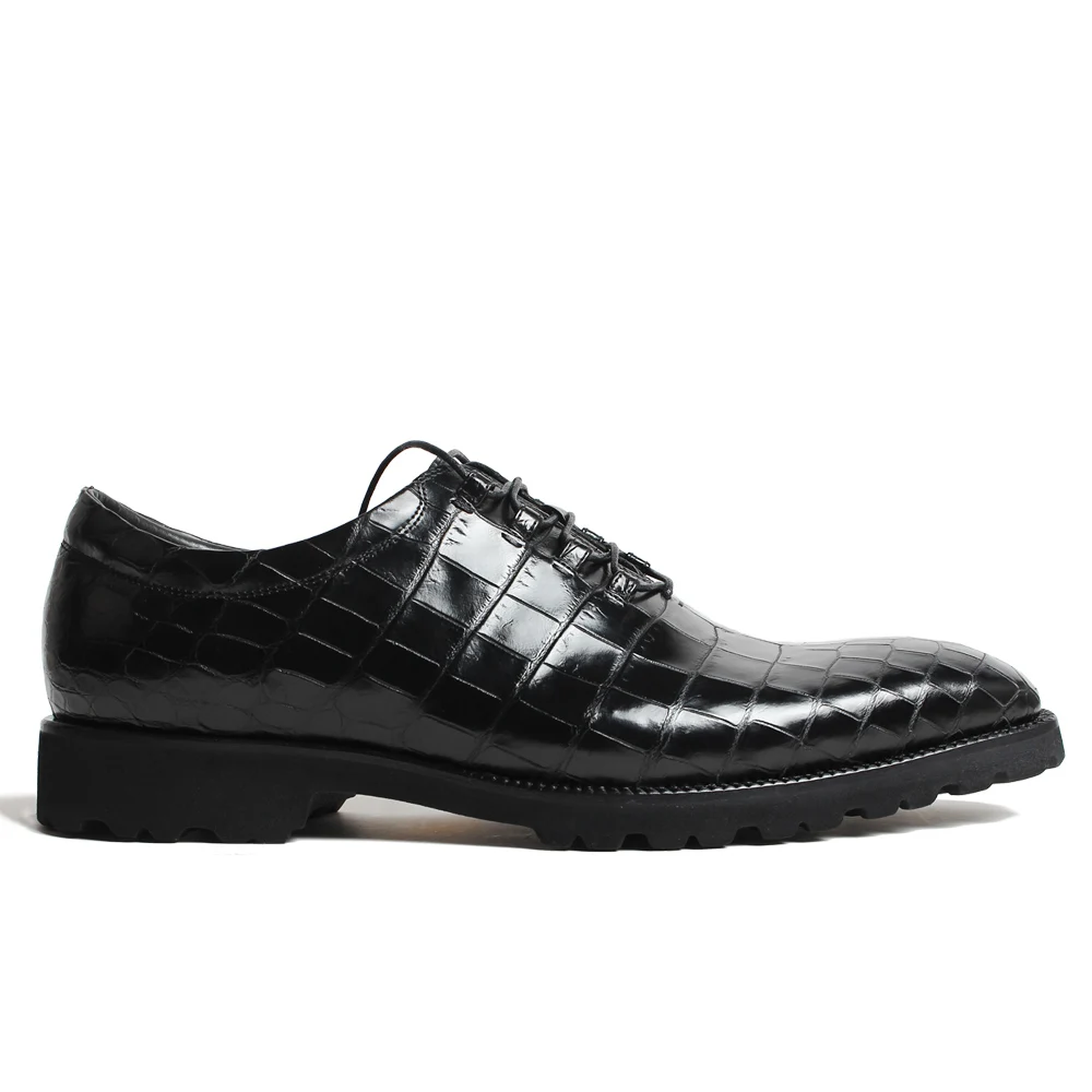 Vikeduo/ г., летняя офисная официальная обувь для мужчин; модная черная обувь из крокодиловой кожи; Свадебная Мужская обувь ручной работы; Zapatos