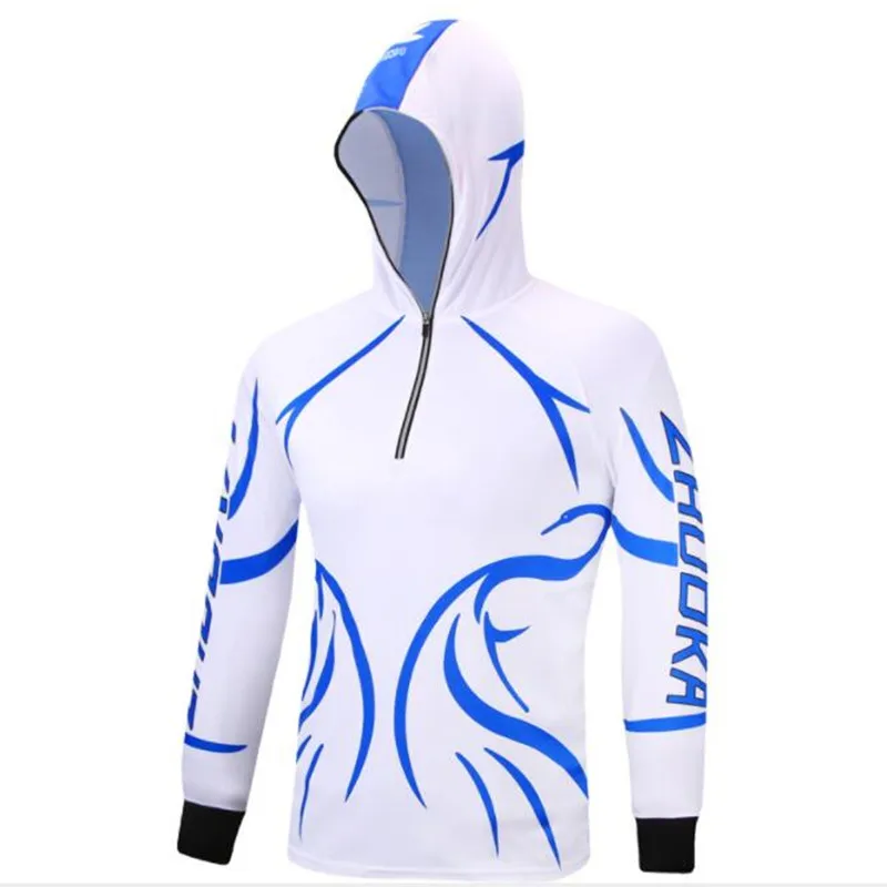 Hoodie 02 Новое поступление мужская Профессиональная дышащая одежда для рыбалки быстросохнущая анти УФ 40+ анти-комары с длинным рукавом с капюшоном рыболовные рубашки - Цвет: Hoodie 02
