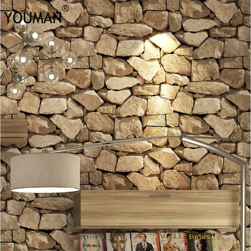 Wallpaper 3D Retro pvc vinyl wallpaper 3D Personality