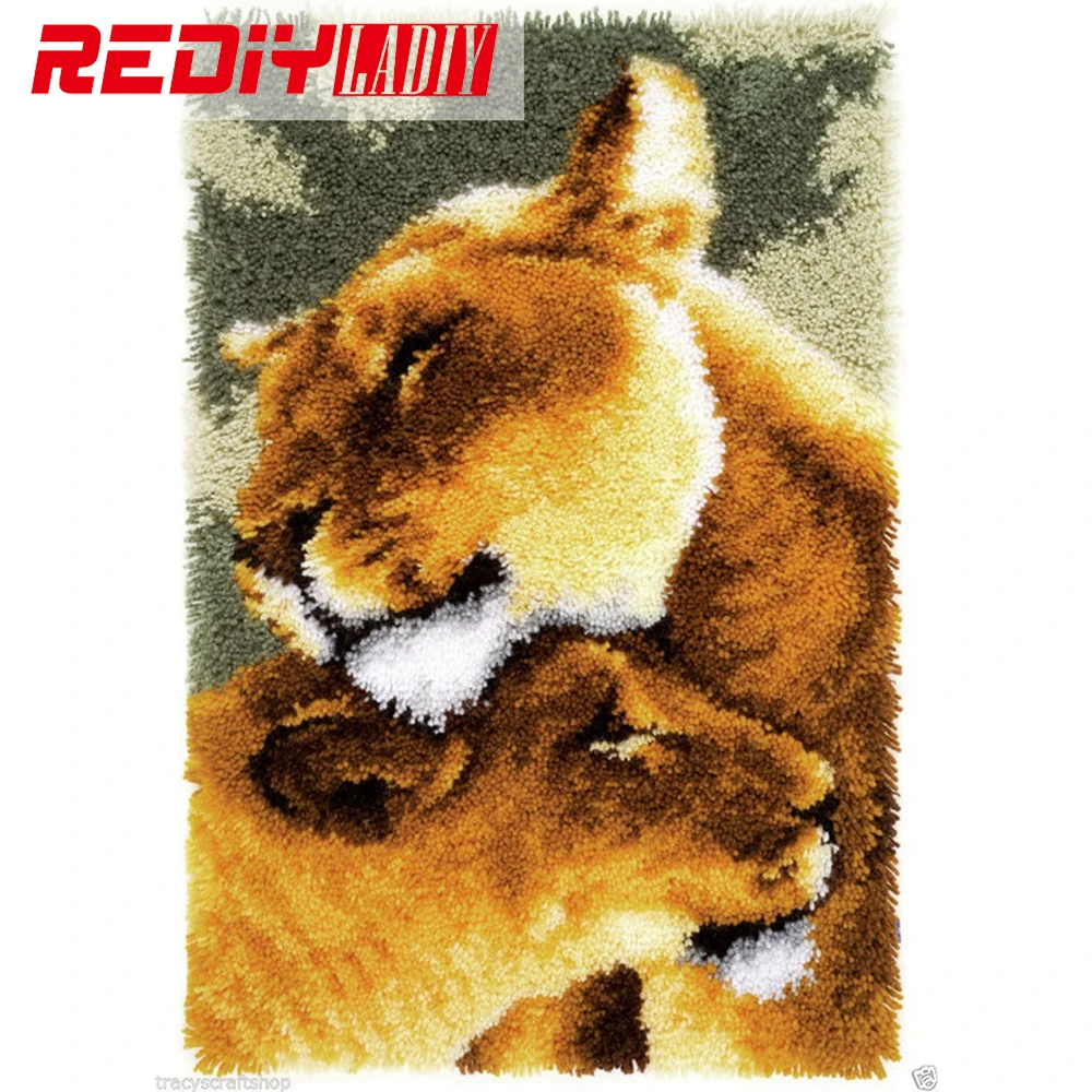 ^Cheap 3D Latch Hook Rug Kits DIY Needlework Unfinished Crocheting Rug Yarn Cushion Mat Lion Friendship Embroidery Carpet Free Shipping ^Cheap 3D Latch Hook Rug Kits DIY Needlework Unfinished Crocheting Rug Yarn Cushion Mat Lion Friendship Embroidery Carpet Free Shipping