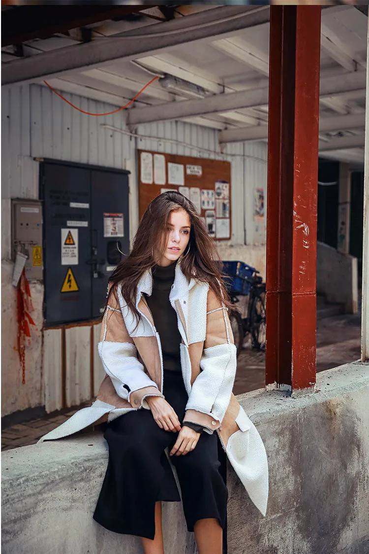 suede leather coat camel 09