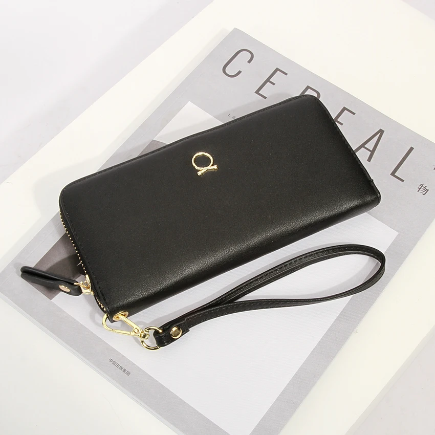 

HOWRU Fashion Zipper Women Wallets Long Phone Pocket Pouch Card Holder Women's Leather Purse Large Capacity Ladies Clutch Wallet