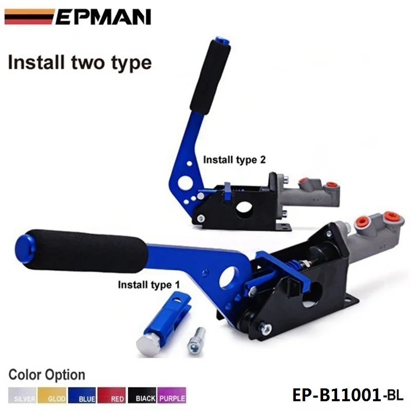 Baratos Carrera hidráulica E BAKE HORIZONTAL palanca de freno de mano DRIFT DRIFTING L SHAPED para BMW E46 M3 EP B11001