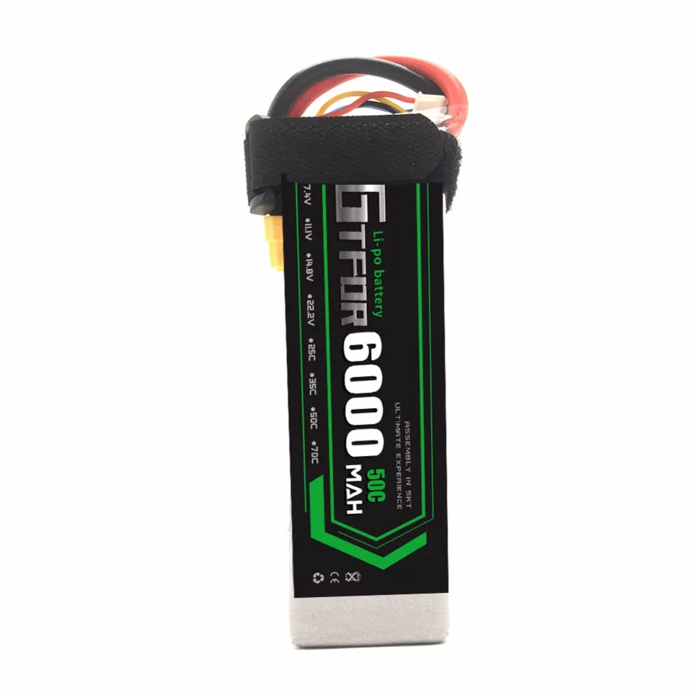 GTFDR 14 8 V 4S 5000mAh 50C 100C RC LiPo Battery батареи для вертолета квадрокоптера лодки автомобиля