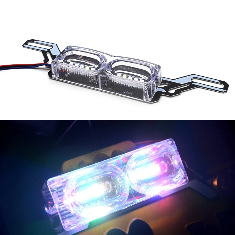 

LED Strobe Warning Lights Flowing Brake Lights Motorcycle Flashing Tail Lamp Colorful Running LED Diodes