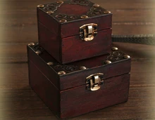 ФОТО   Vintage Jewelry Pearl Necklace Bracelet  Small zakka Box Storage Organizer Handmade Stamp patterns Wooden