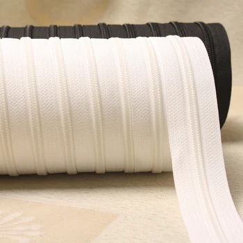 

6meter Long zipper nylon 3# duvet cover pillow cushion quilt invisible zip double zipper black and white
