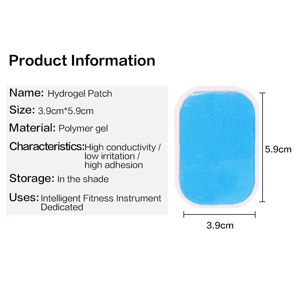 50 шт. гелевые подушечки для EMS, тренажер, абдоминальные гелевые наклейки, гидрогель для фитнеса, стимулятор мышц живота, массажер для похудения