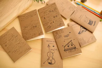 

Musical Instrument Mini Exercise Book Pocket Notebook With Blank Inner Pages Diary Notepad Memo Pads Stationery