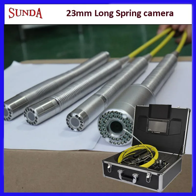 

WOPSON flexible Long Spring 23mm camera head Endoscope camera pipe video inspection camera dvr recording waterproof camera