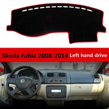 Taijs модный дизайн автомобильный коврик на приборную панель для Skoda Fabia 2008-2012 левый руль Автомобильная приборная панель коврик для Skoda Fabia