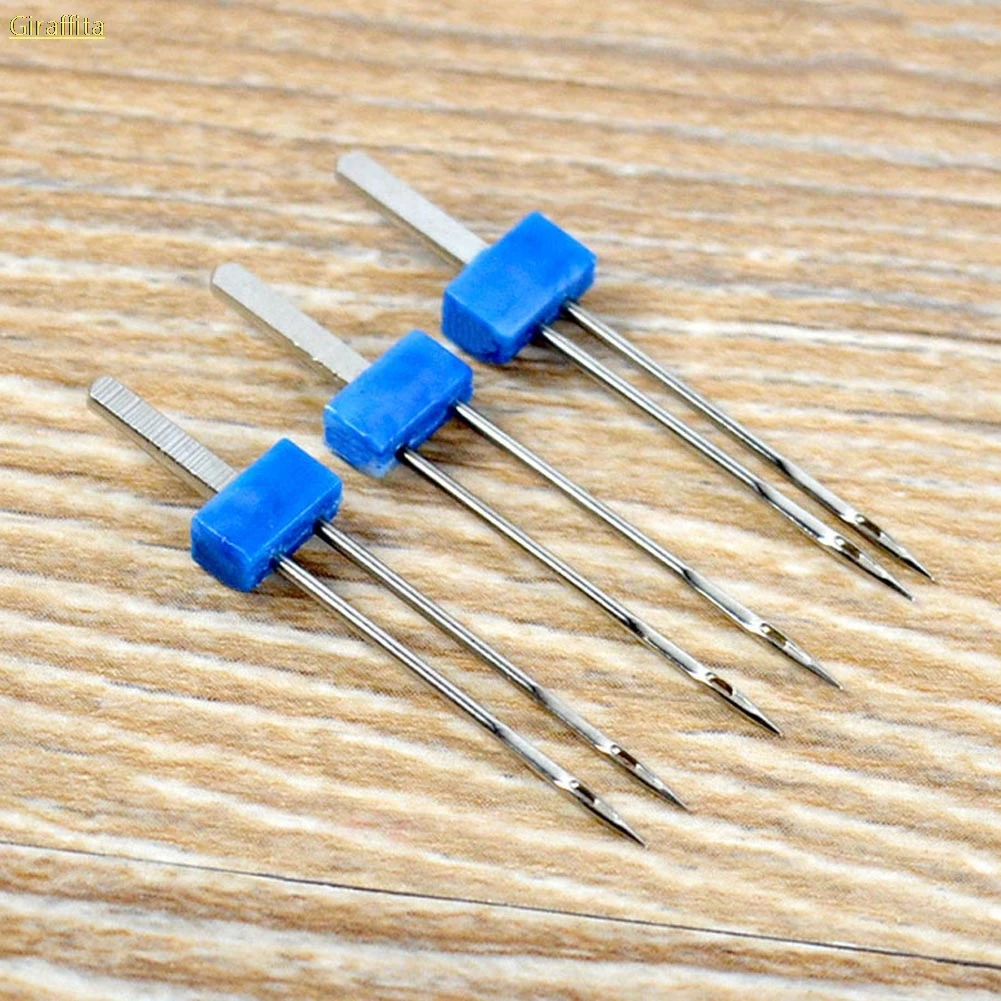 Buy 3Pcs Steel sewing machine needle Double twin
