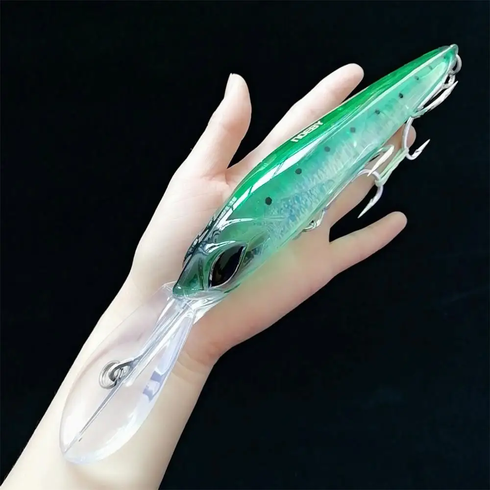 

Noeby 2Pcs Deep Diving Big Minnow Bait Artificial Bait 18cm 94g Wobbler Trolling Lure Long Tongue Swimbait Sea Boat Fishing Lure