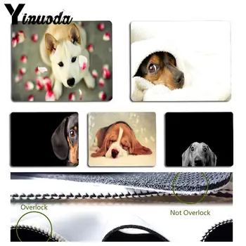 

Yinuoda Custom Skin Cute peeking Sleeping dog Pad to Mouse Game Size for 18x22cm 25x29cm Rubber Mousemats