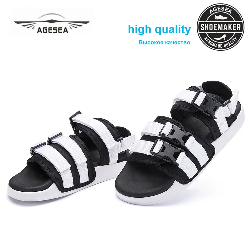 

2018 hot new summer fashion men's casual sandals simple hand sewing men's shoes comfortable beach shoes men's sandals AJLs13