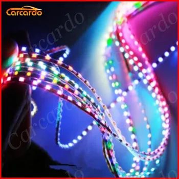 

4PCS Universal Car Styling 3528 SMD Flexible LED Strip Daytime Running Lights Waterproof Atmosphere lamp