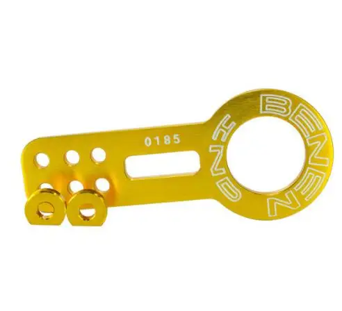 RASTP ведущий крюк для прицепа BENEN универсальный Передний буксировочный крюк двойная надпись BENEN Универсальный алюминиевый передний буксировочный крюк RS-TH001 - Название цвета: Gold