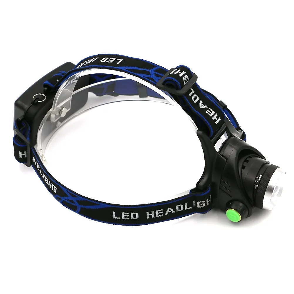 T6 Zoom Led Headlight 18650 waterproof Headlamp XM L T6 lights