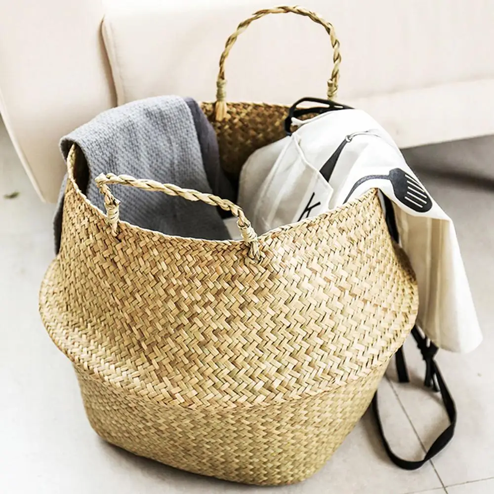 Foldable Hanging Straw Rattan-4