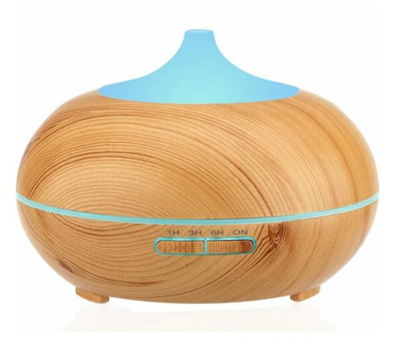 

Household Wood Grain Aroma Diffuser Humidifier Essential Oil Diffuser Colorful Ultrasonic Aromatherapy Fogger 7 Color LED Light