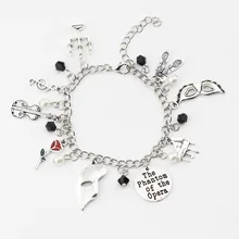 Фантом оперы маска танец Шарм в виде гитары классический браслет для женщин мужчин фанатов