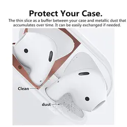 Наклейка для Apple AirPods коробка чехол пылезащитный супер тонкий 0,04 мм внутри магнит поглощение Защита наушники Airpods крышка наклейка s