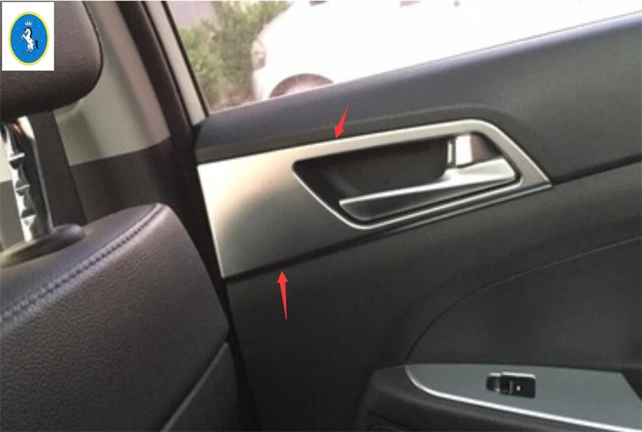 Yimaautotrims авто аксессуар внутренняя дверная ручка ручки чаша рамка Крышка отделка