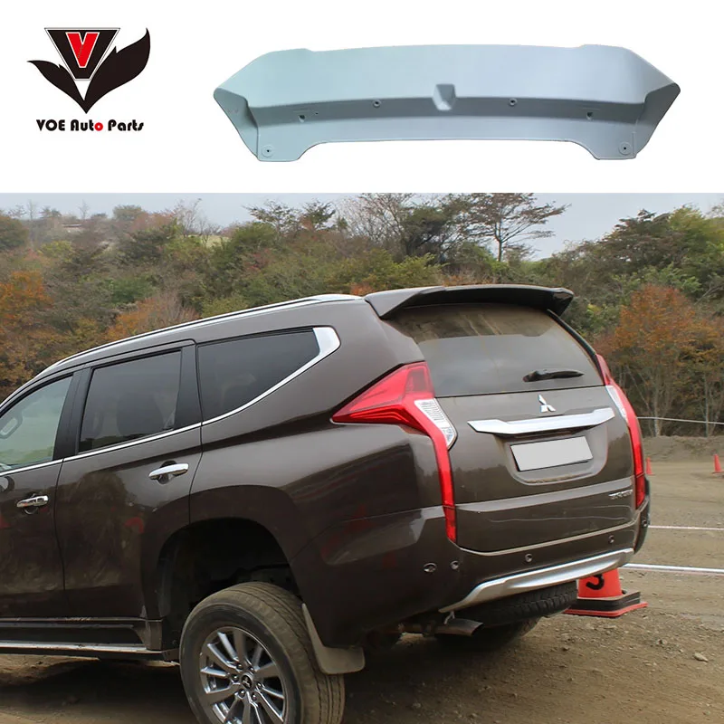 VOE Pajero Sport 2016+ Spoiler ABS Plastic Material Unpainted Primer