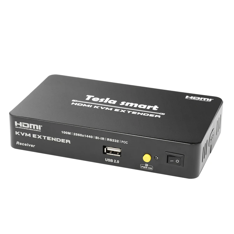 Tesla smart Multi-function HDMI KVM Extender 100 м HDMI KVM + аудио удлинитель по CAT5e/6 (1 удлинитель TX + 1 удлинитель RX)