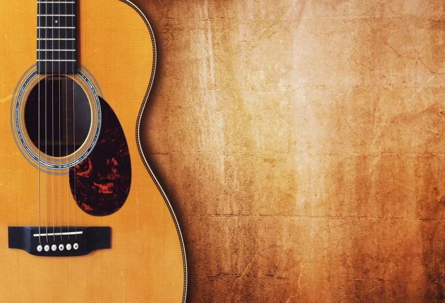 

Laeacco Old Fade Wall Guitar Photography Backgrounds Customized Photographic Backdrops For Photo Studio