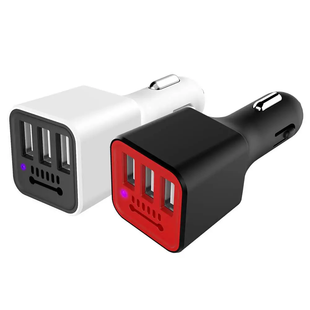 

Multi-Function 3 USB Car Charger Air Negative Ion Ionizer Oxygen Generator Cleaner Air Purifier Car Power Adapter for all car